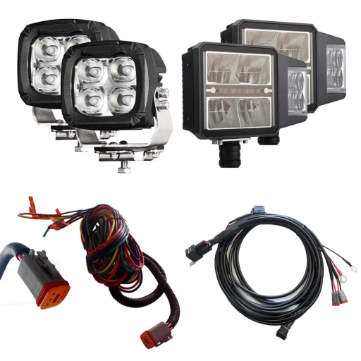 LTPRTZ Schneepflug- und Arbeits-LED-Licht Komplettset | 4 Stk.