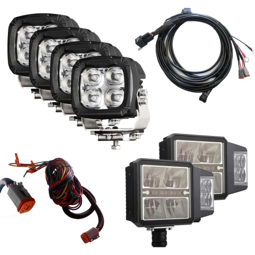 LTPRTZ Schneepflug- und Arbeits-LED-Licht Komplettset | 6 Stk.