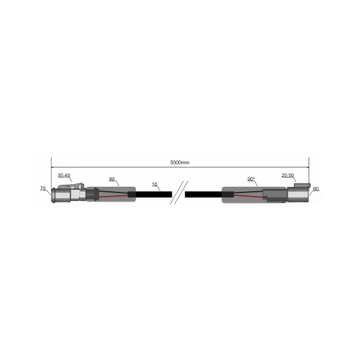 LED-Kabelverlängerung 5m DT - 35W