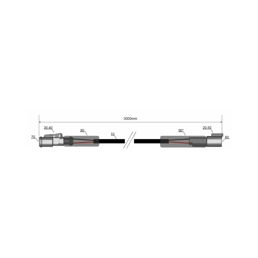 LED Kabelverlängerung 3m DT -50W
