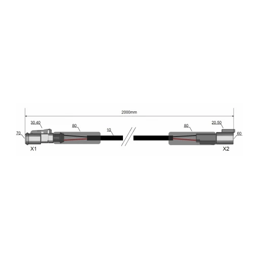LED Kabelverlängerung 2m DT -70W