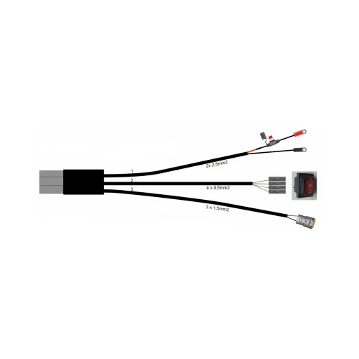 LED-Kabelsatz für 1x X-Type Scheinwerfer