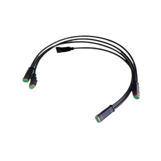 DT-Stecker mit 4-Wege-Verteiler IP67